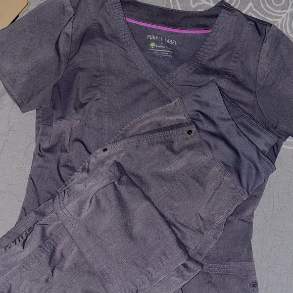 Healing Hands Pewter Scrub Set - Picture 2 of 2